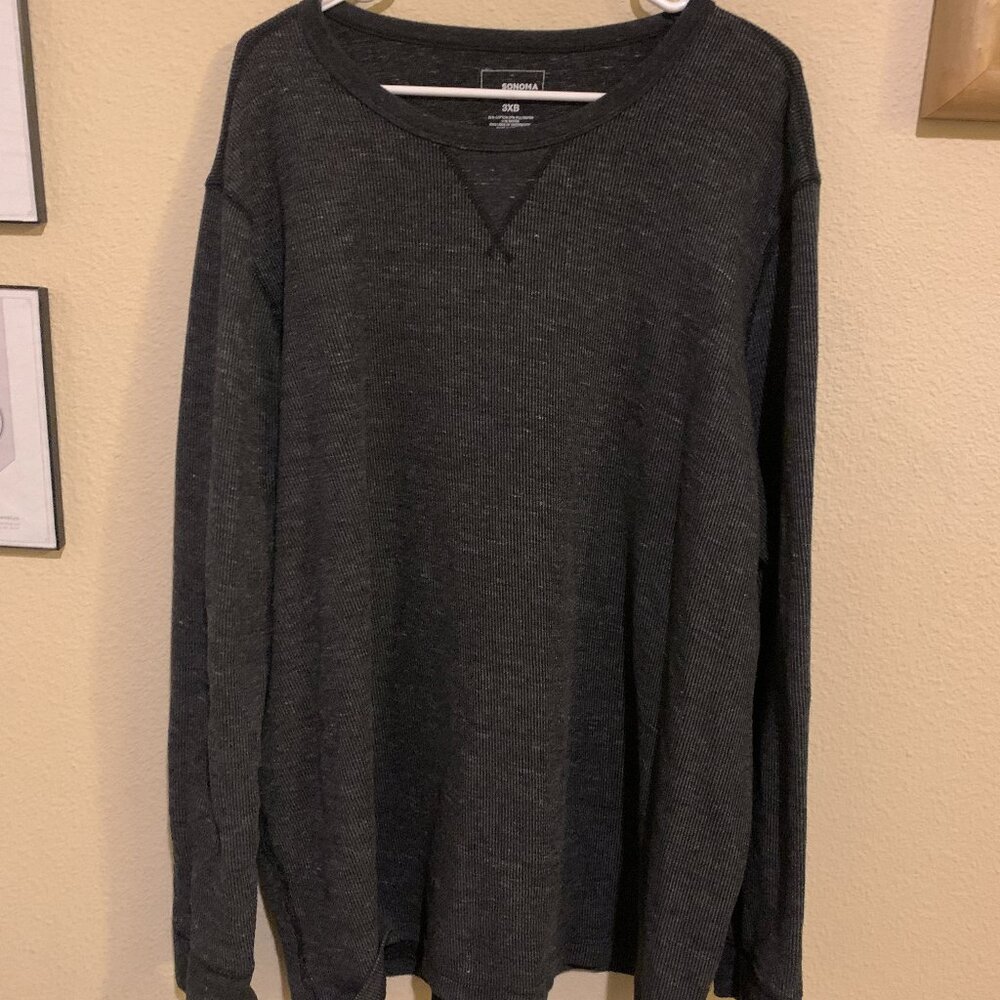 Sonoma Goods for Life Thermal Crewneck Tee Mens Big & Tall